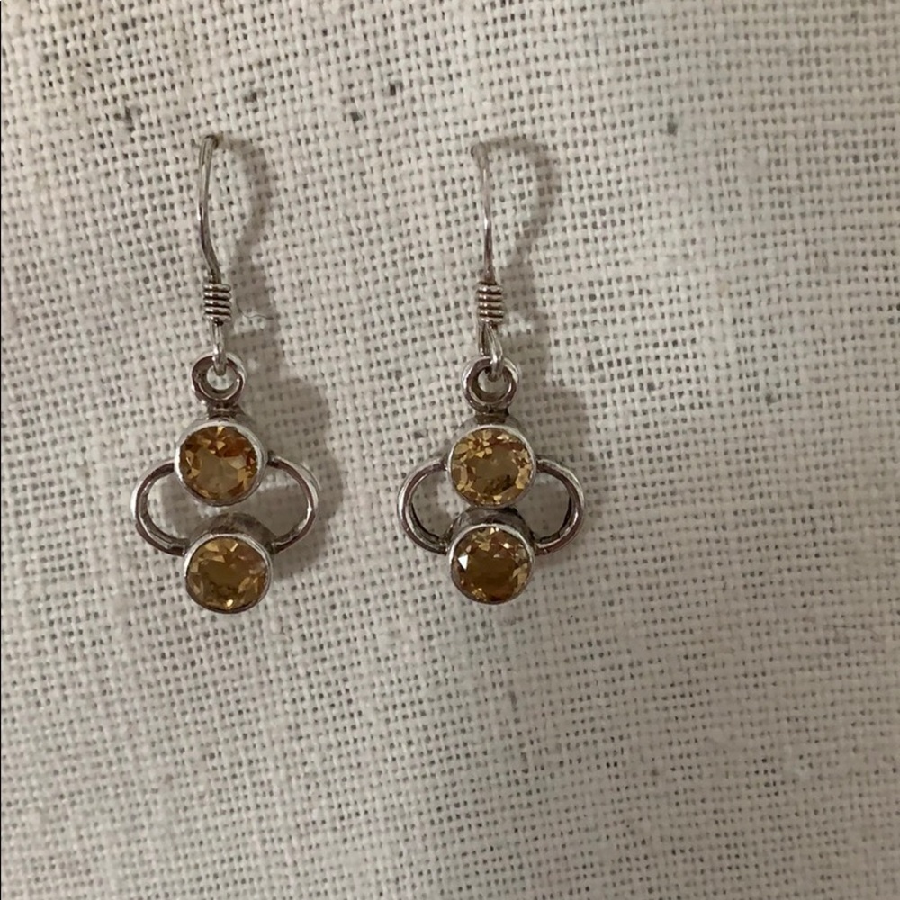 Sterling Silver Citrine Earrings